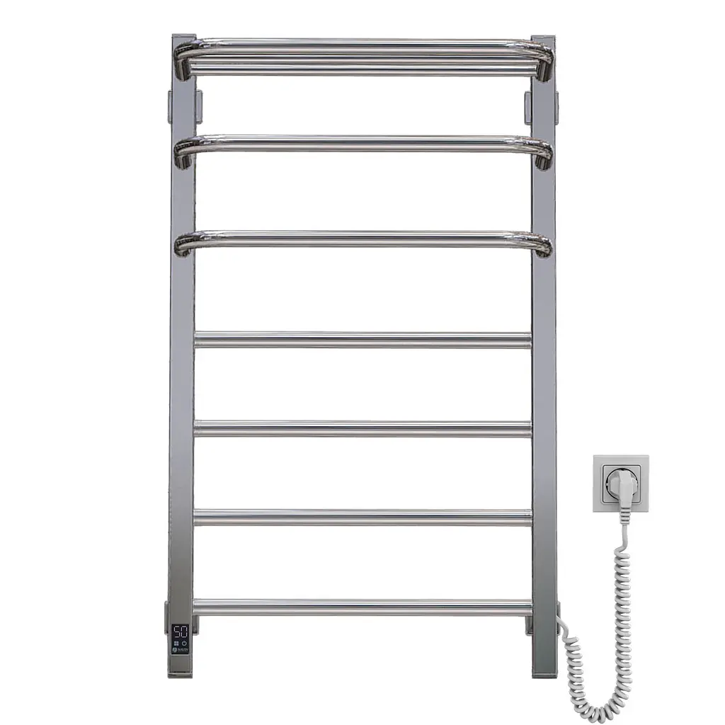 Електрична рушникосушка Navin Fortis 480x800 Sensor права 12-228153-3680, Хром, Праве, Електронний - фото 2