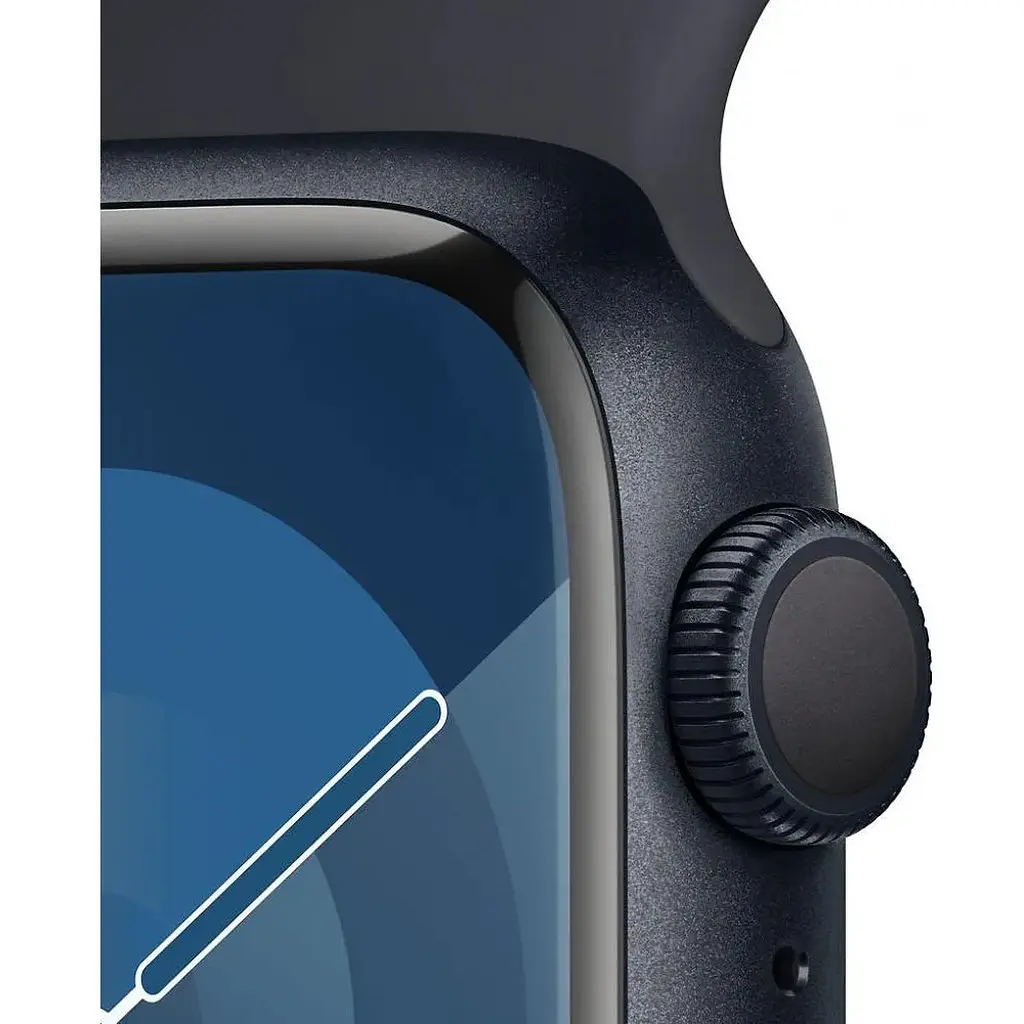 Смарт-годинник Apple Watch Series 9 GPS 41mm Midnight Aluminum Case w. Midnight Sport Band - M/L (MR8X3) - фото 3