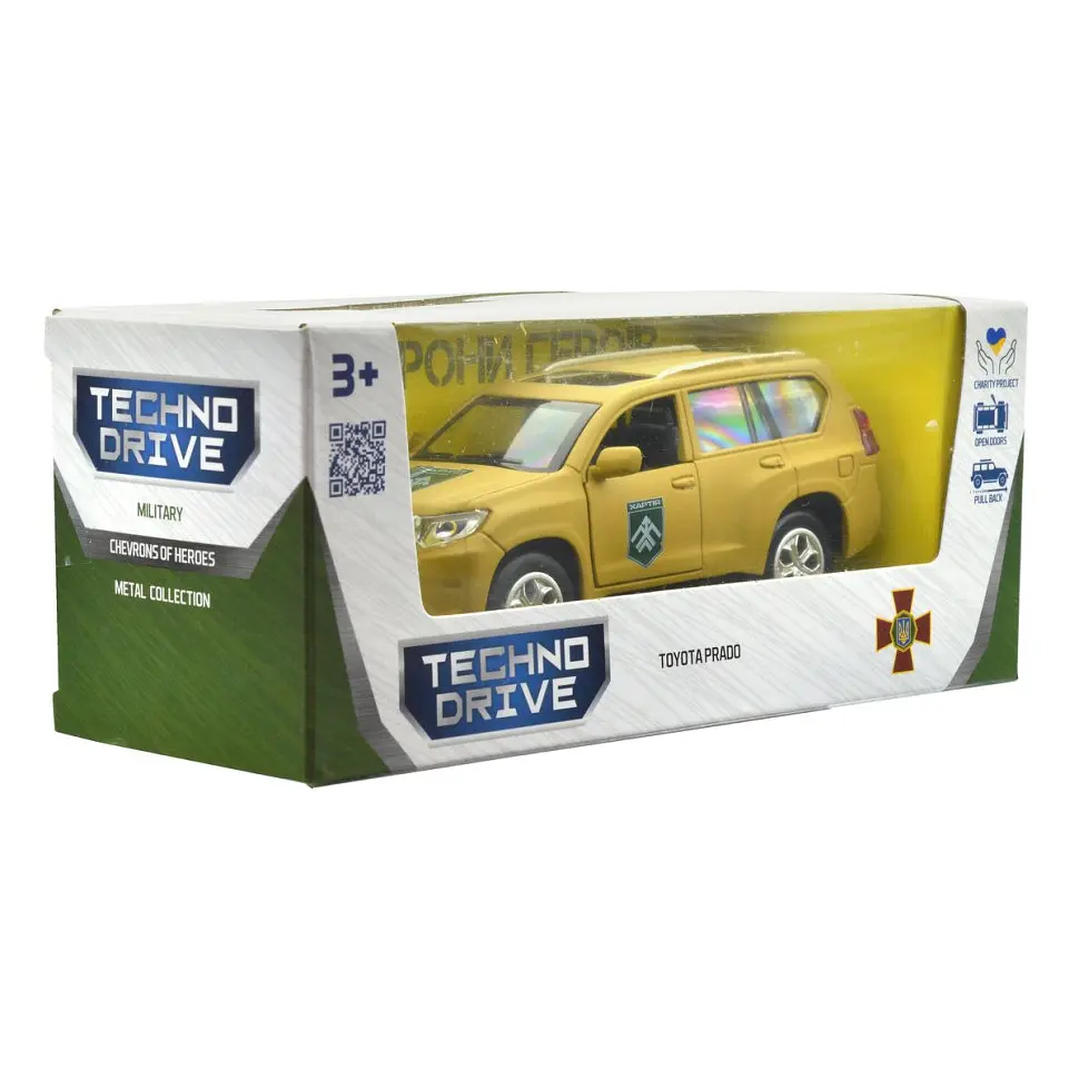 Автомодель серії "Шеврони Героїв" Toyota Prado "Хартія" TechnoDrive KM6188 - фото 11