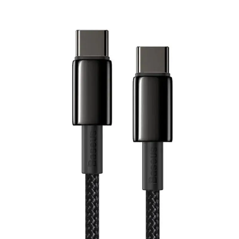 Дата кабель USB-C to USB-C 1.0m 100W black Baseus (CATWJ-01) - фото 3