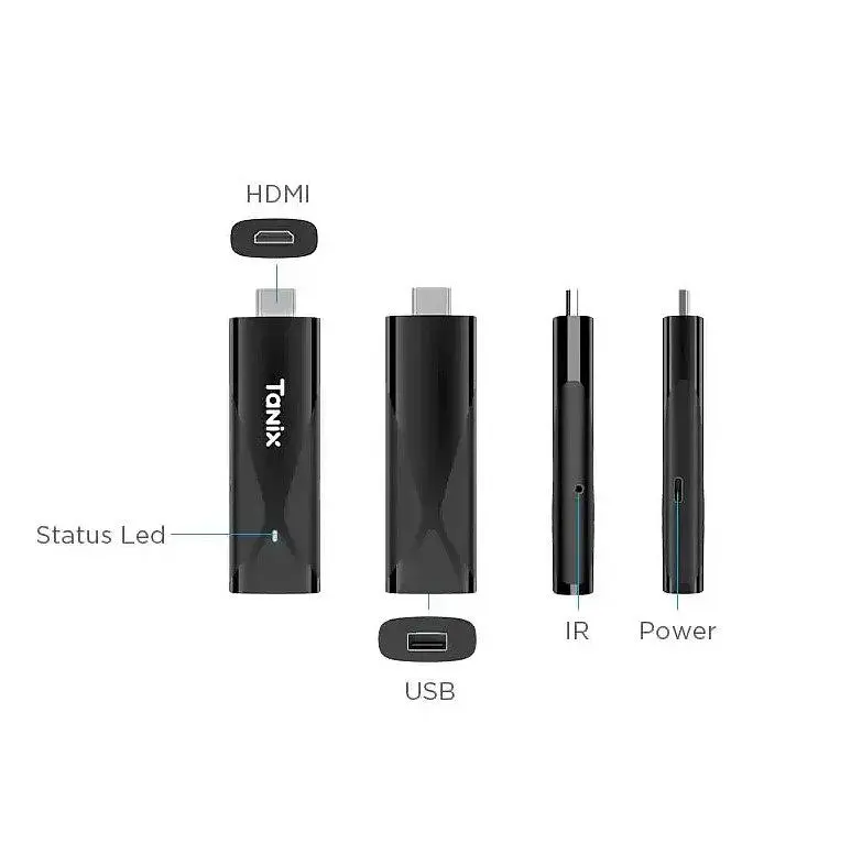 Смарт-ТВ-приставка Android SmartTV Box Tanix TX-9 2/16Gb Wi-Fi 5G 4K TV Stick - фото 2