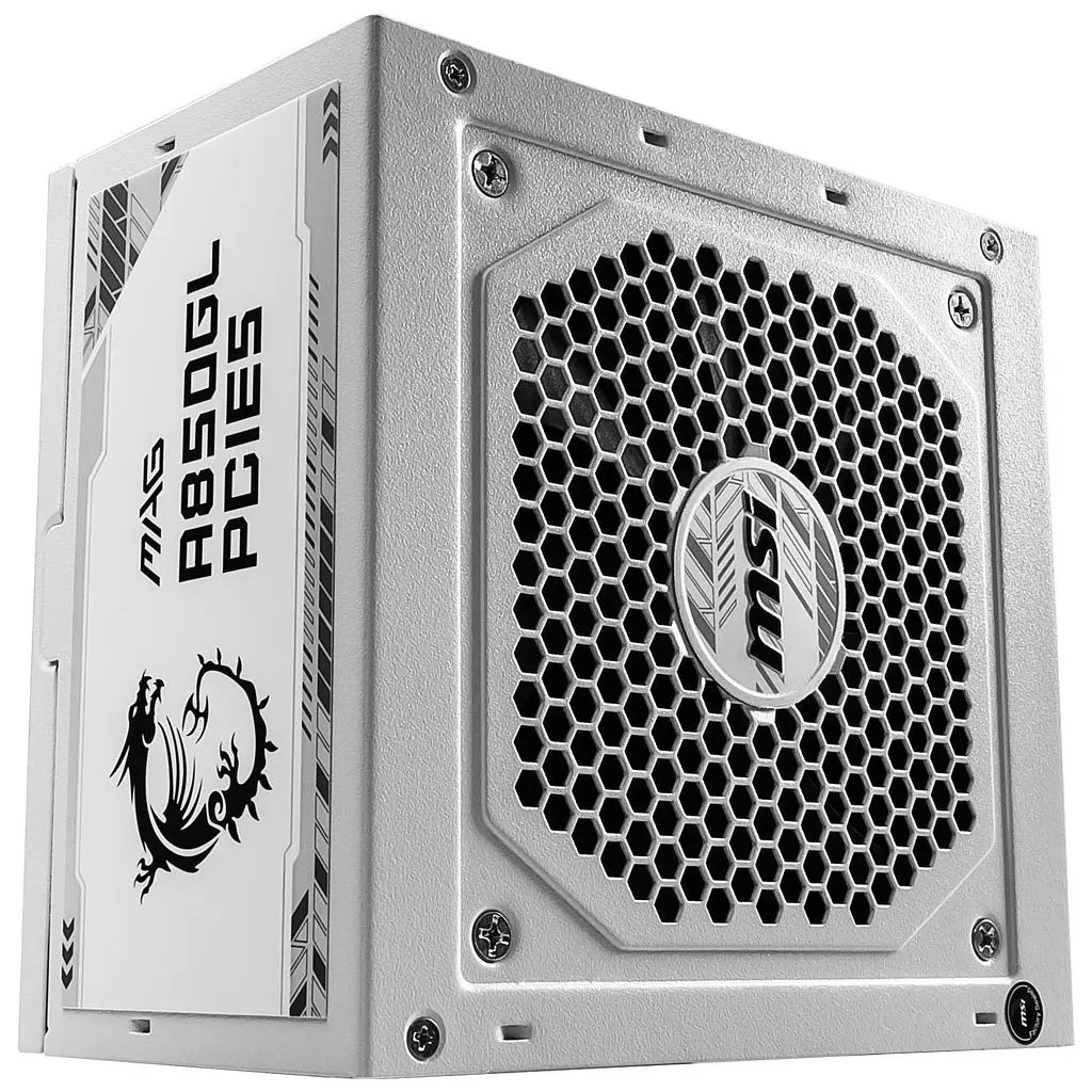 Блок живлення MSI 850W (MAG A850GL PCIE5 WHITE) - фото 7