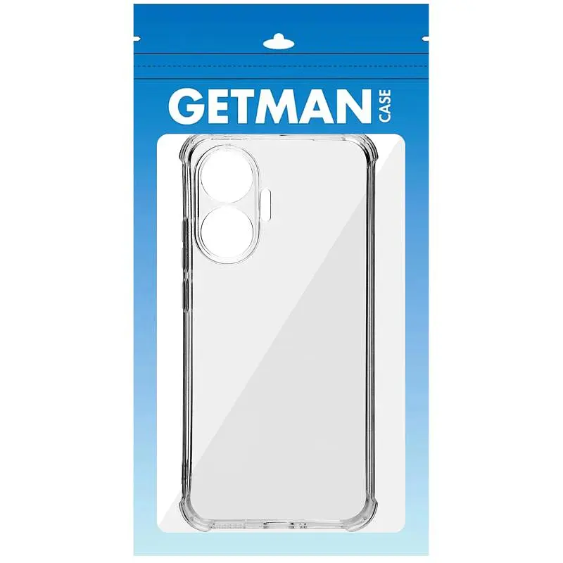 TPU чохол GETMAN Ease logo посилені кути Full Camera для Xiaomi Poco F7 Безбарвний (прозорий) - фото 3