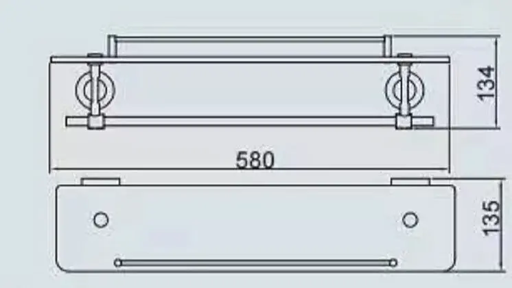 Полиця з тримачем для рушників Gappo G1807-4 - фото 6