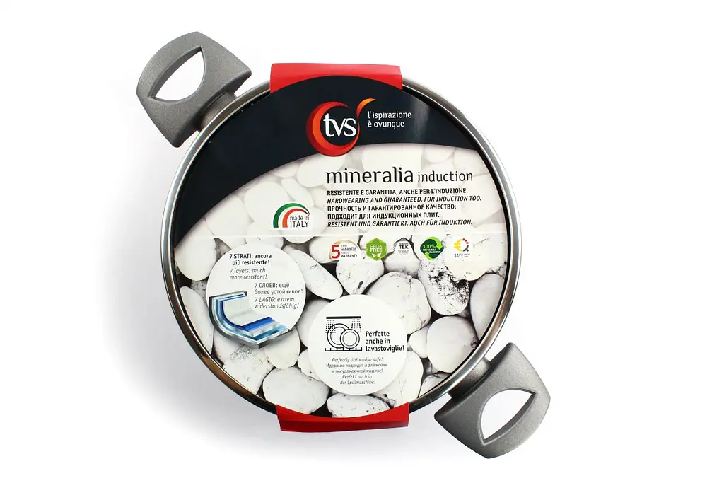 Каструля з кришкою TVS Mineralia Induction 24 см 4,5 л (BS480242910001C) - фото 4