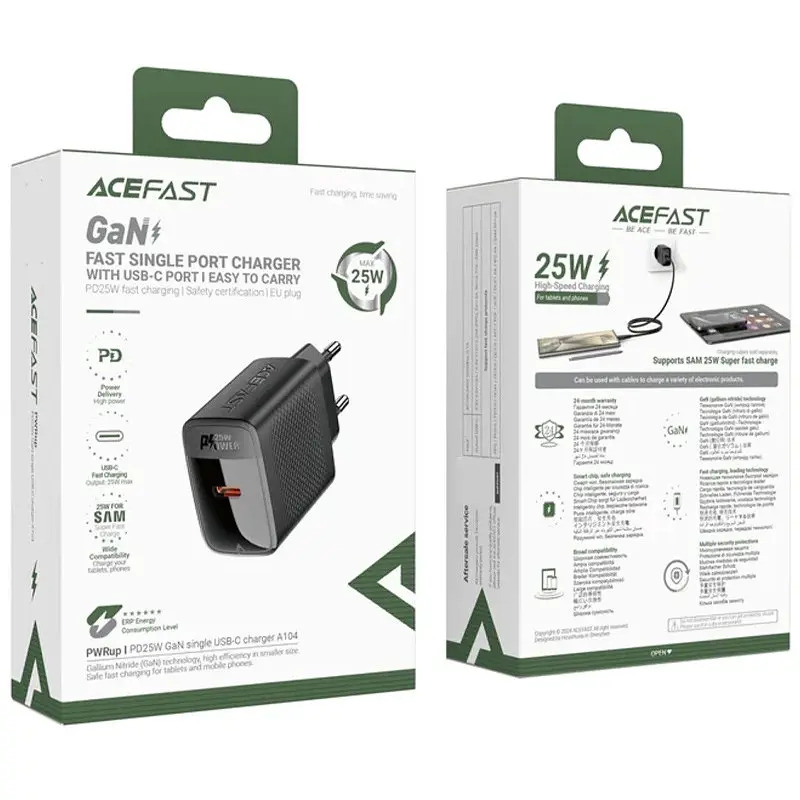 СЗУ Acefast A104 GaN PD25W (1USB-C) - фото 4