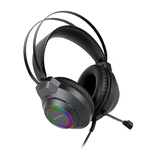 Навушники BlazeCore RGB, Black, 2x3.5 мм, мікрофон ColorWay teh0028026 - фото 4