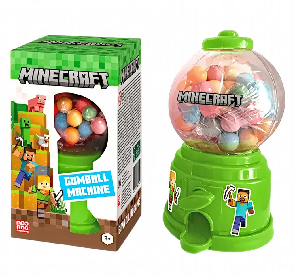 Диспенсер Minecraft Gumball Candy Machine 100г - фото 2