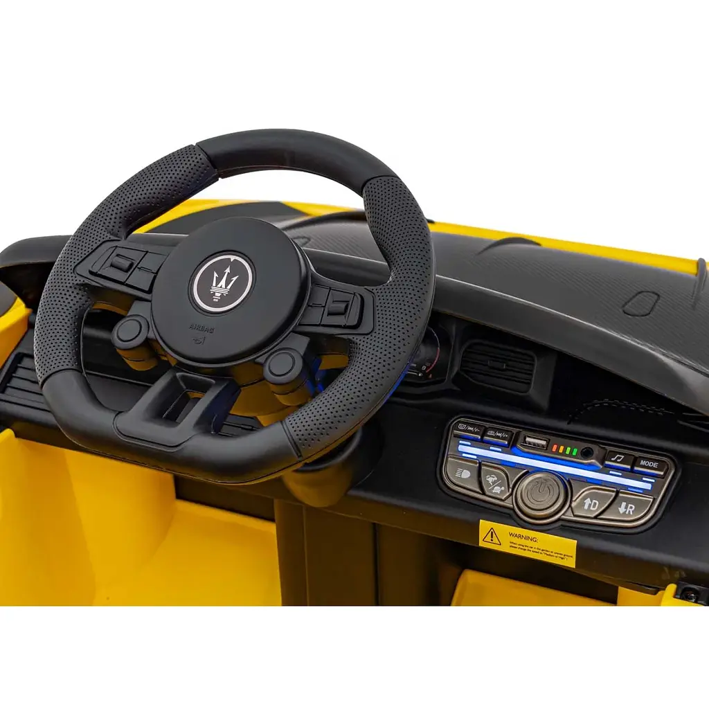Детский электромобиль Ramiz Maserati MC20 GT2 12 В, Yellow (PA.QLS-8601.ZOL) - фото 5