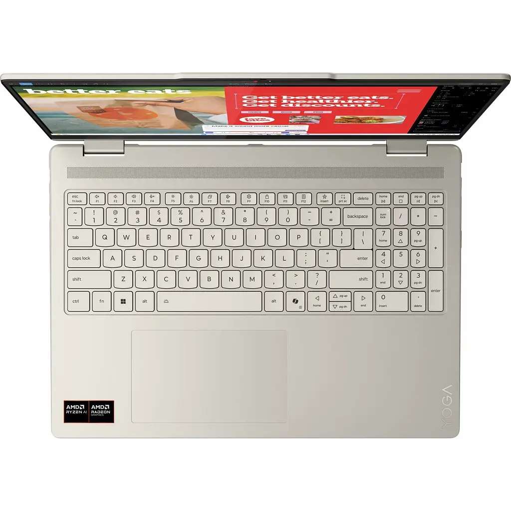 Ноутбук Lenovo Yoga 7 Hybrid (2-in-1), AI 7350 la 5 GHz, 16 GB LPDDR5x 7500,512 GB - фото 7