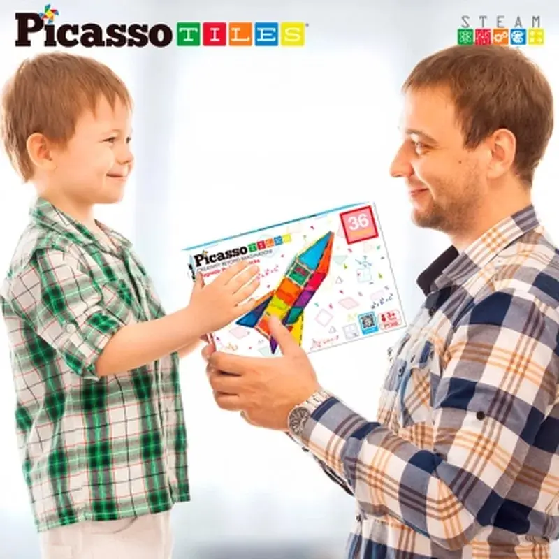 Конструктор Picasso магнітний Tiles Magnetic Building Blocks 36 деталей (817338027971) - фото 7
