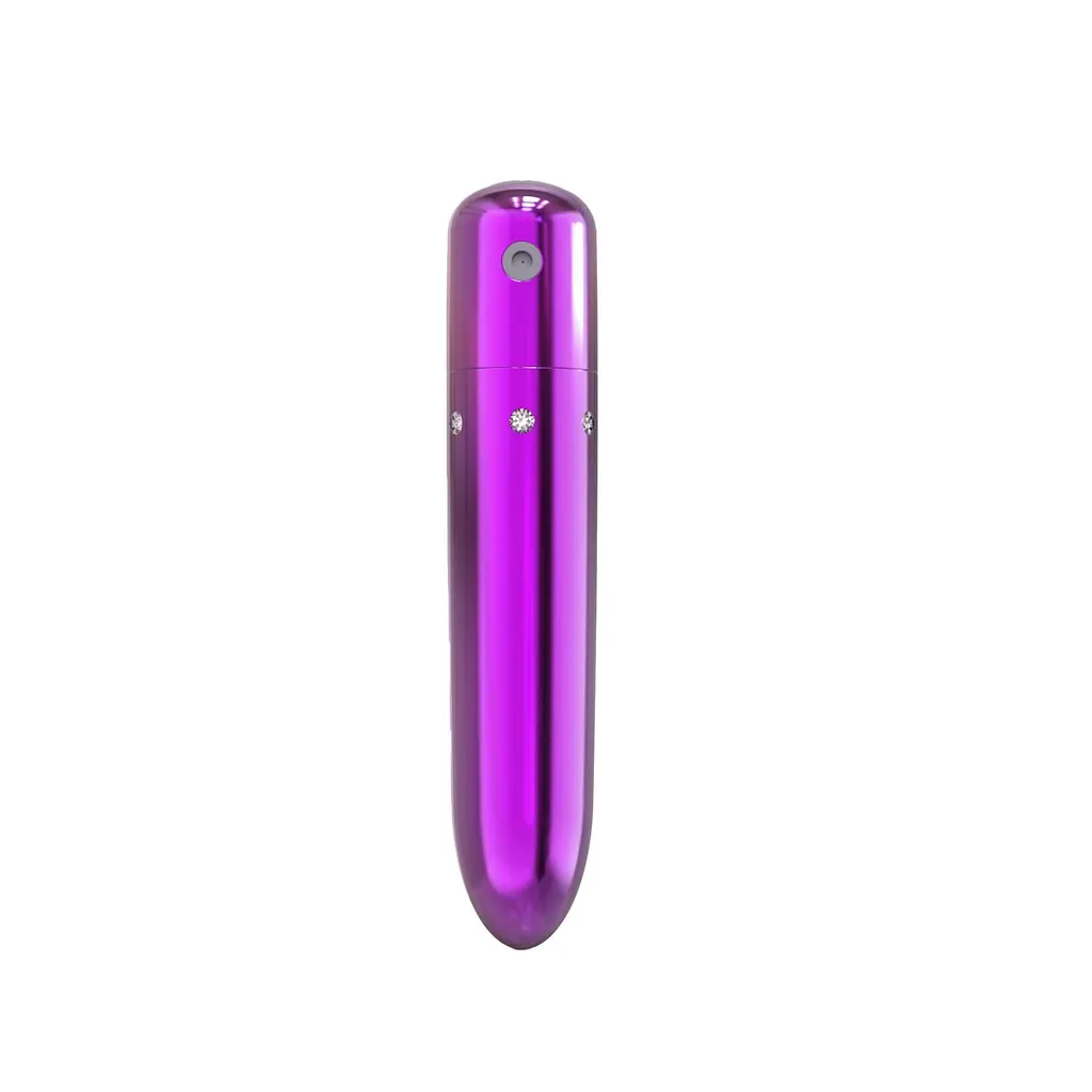 Віброкуль PowerBullet - Pretty Point Rechargeable Purple, 10х1.9 см (фіолетовий) - фото 6