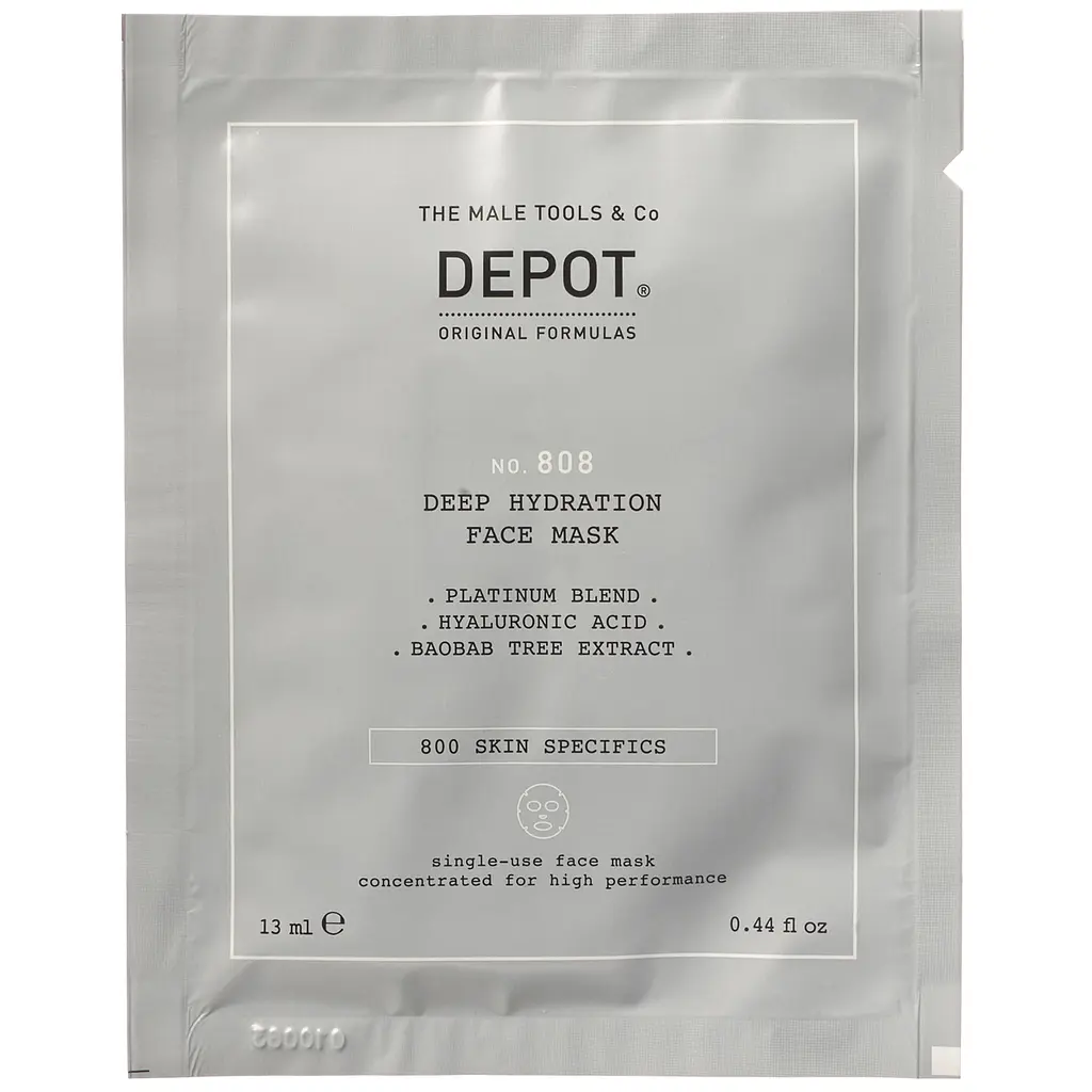 Маска зволожуюча та відновлююча Depot No.808 для обличчя та шиї (13 мл х 12 шт.) - фото 2