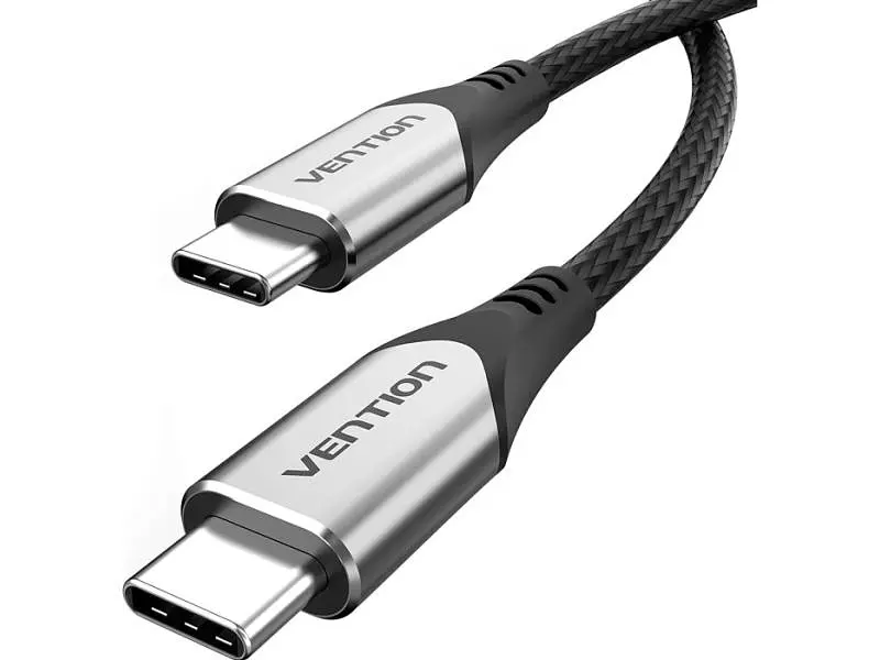 Кабель USB Type-C Vention USB Type-C to USB Type-C 0.5m Grey (TAAHD) - фото 3