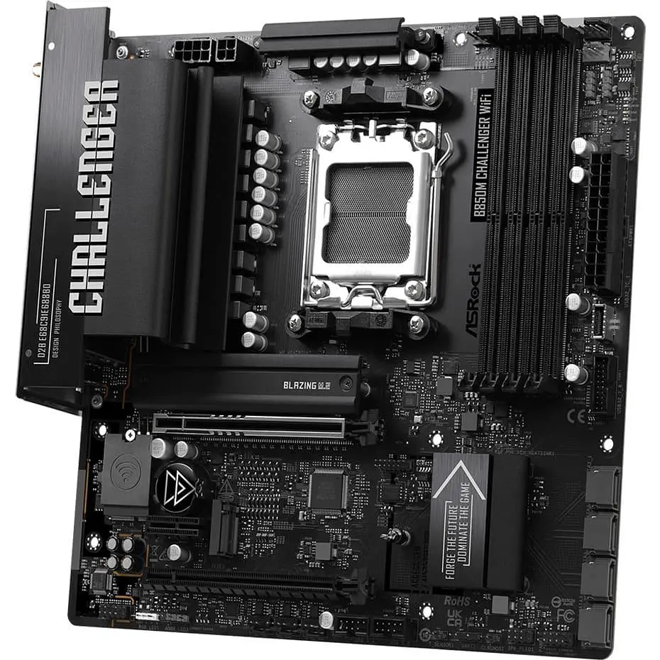 Материнська плата ASRock B850M CHALLENGER WIFI (B850M CHALLENGER WIFI) (Socket AM5, AMD B850, Micro-ATX) - фото 3