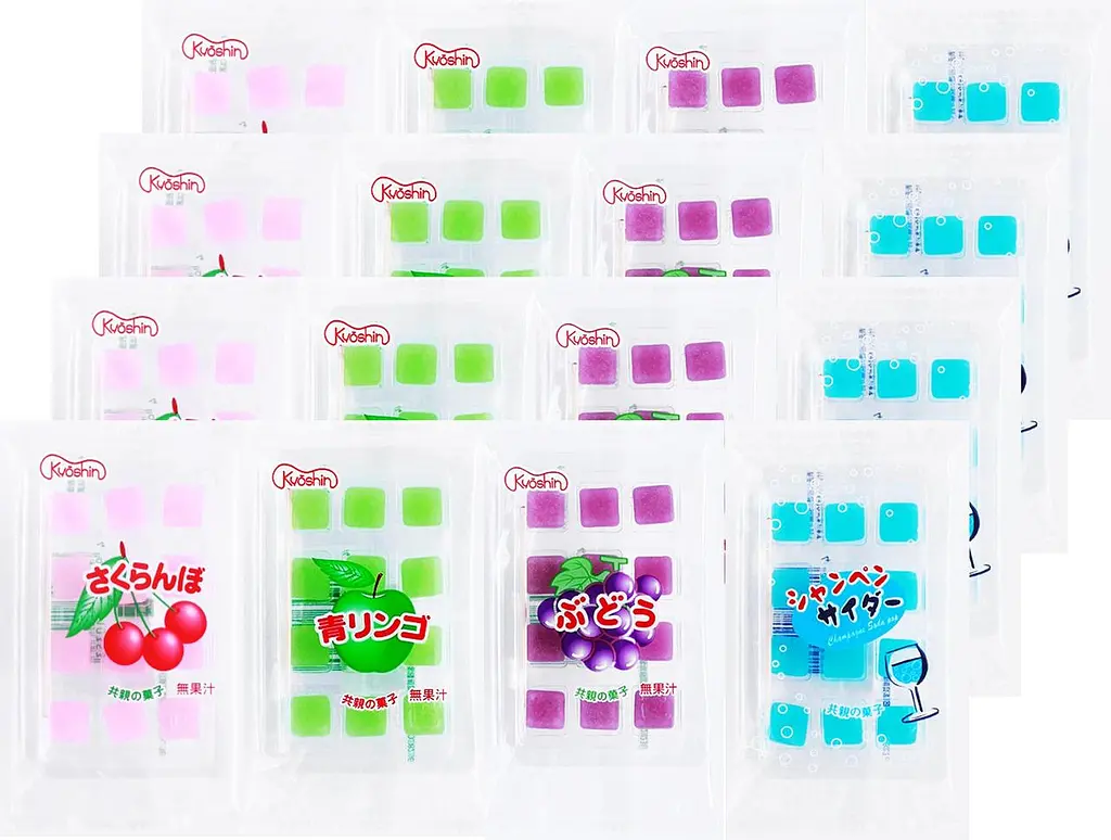Японські жувальні цукерки Kyoushin Green Apple Mochi Candy 15г - фото 6