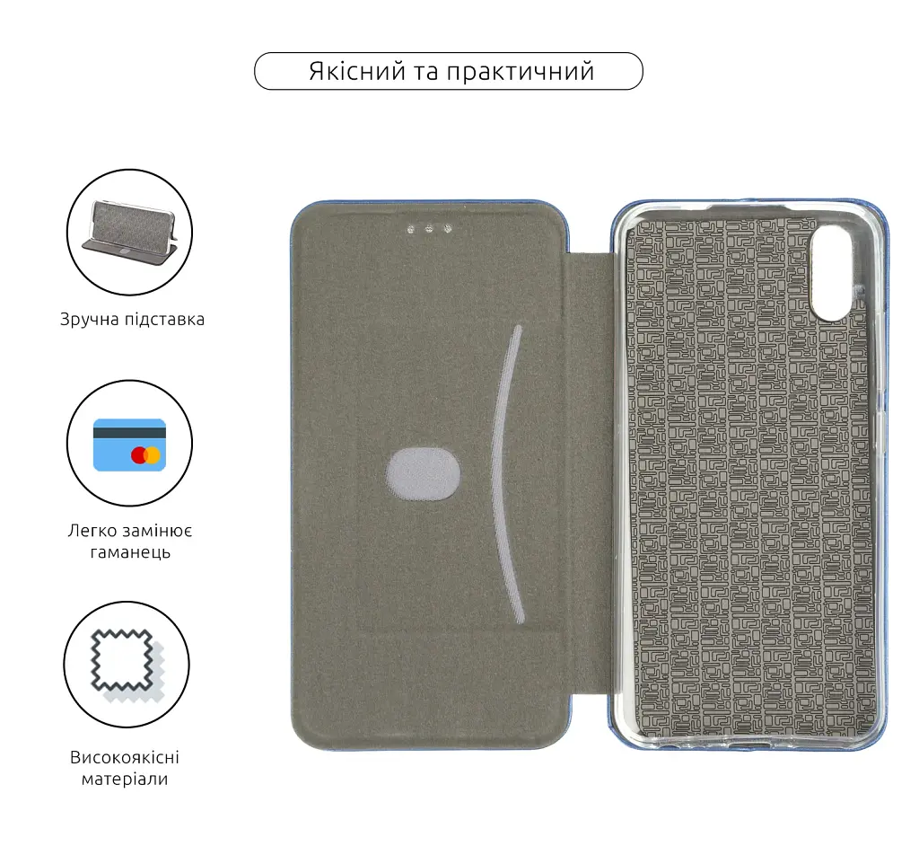 Чохол-книжка ArmorStandart G-Case для Vivo Y1S Blue - фото 3