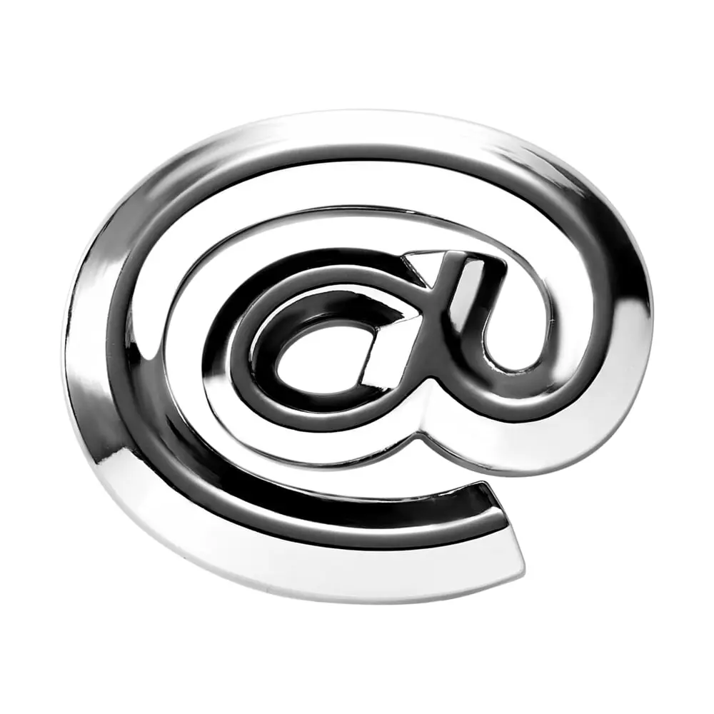 3D-знак @ з гранню MAK (30321)