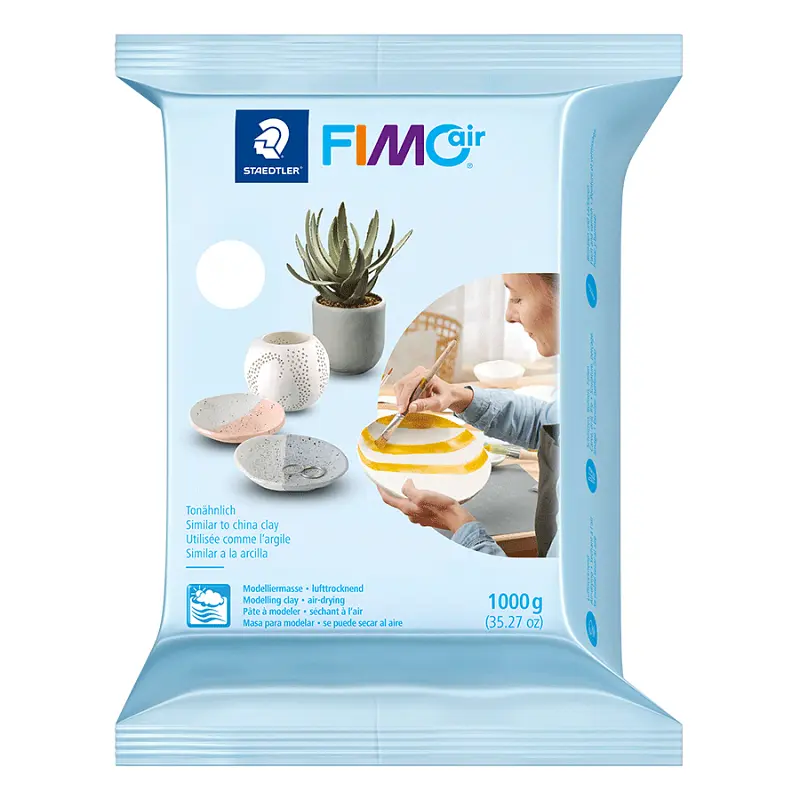 Полімерна глина самозастигаюча FIMO Air, 1 кг., Біла, (8101-0)