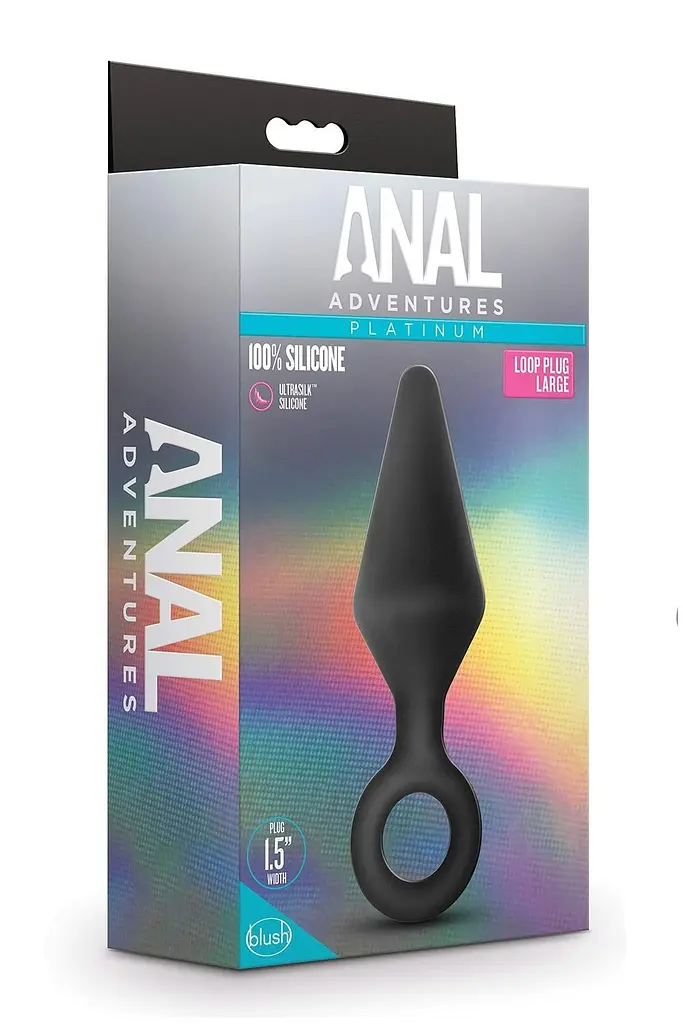 Анальная пробка Blush Anal Adventures, 13,3 см, черный - фото 5