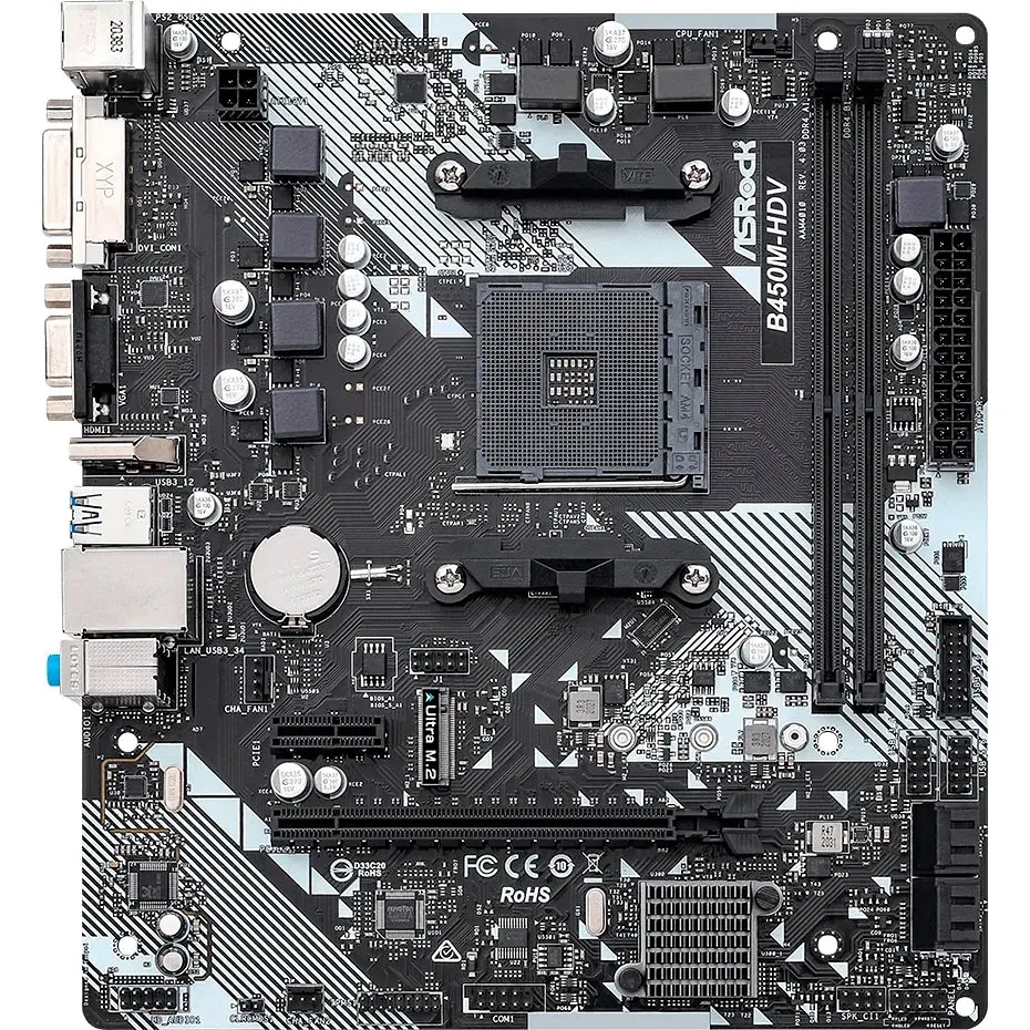Материнська плата ASRock B450M-HDV R4.0 [93682] - фото 4