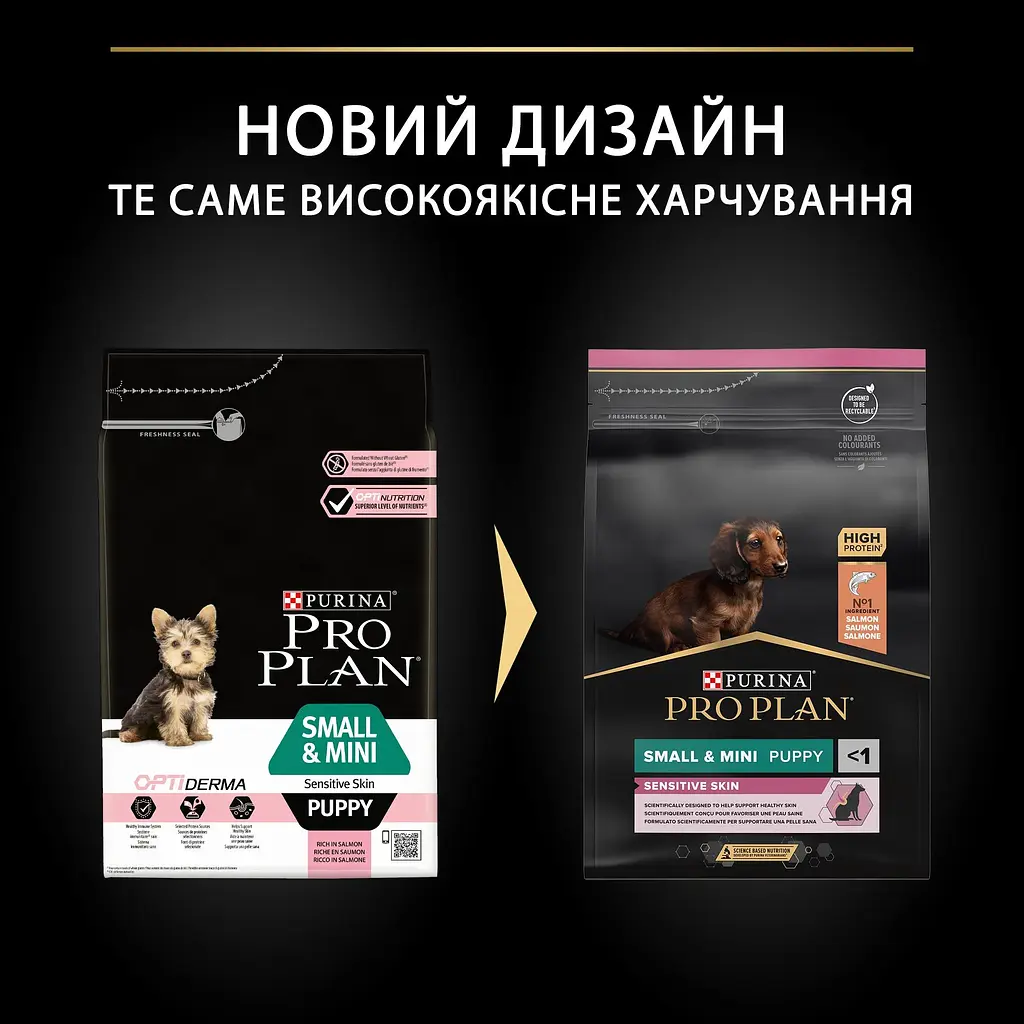 Сухий корм для цуценят дрібних порід із чутливою шкірою Purina Pro Plan Puppy Small&Mini, з лососем, 3 кг - фото 10