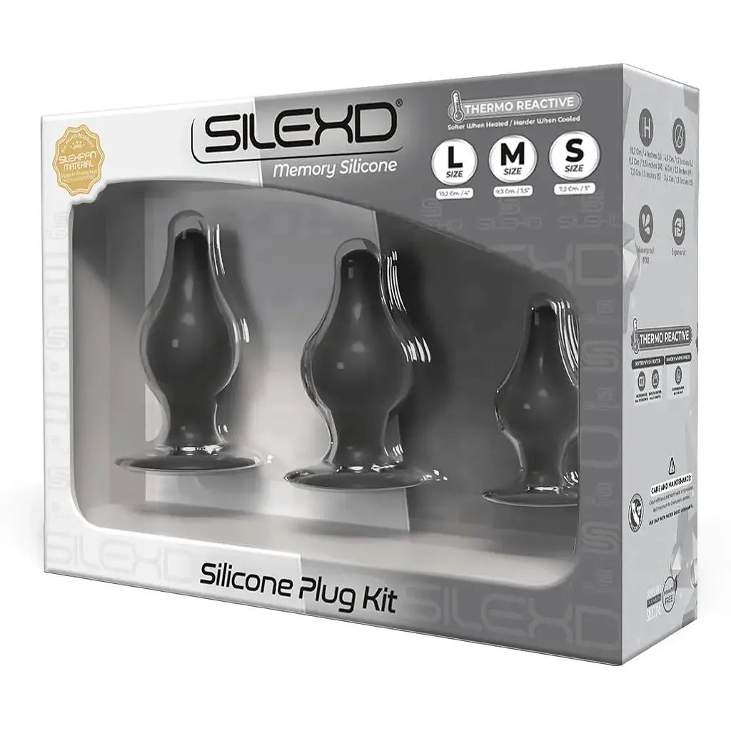 Набор анальных пробок SilexD silicone Plug Kit - фото 2