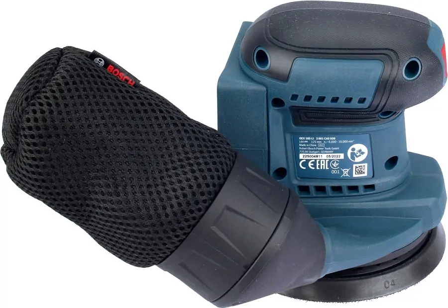 Шліфмашина ексцентрикова акумуляторна Professional GEX 185-LI 18В Bosch teh0025507 - фото 4