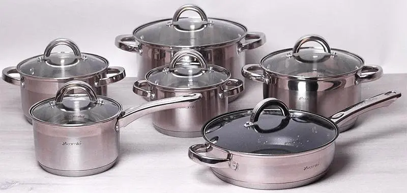Набор кухонной посуды Mystery 12 предметов Kamille Ø16х10,5 см, Ø18х11,5 см, Ø20х12,5см, Ø24х14,5 см, Ø16х10,5 см, Ø24х7,5 см kuh0007523 - фото 5
