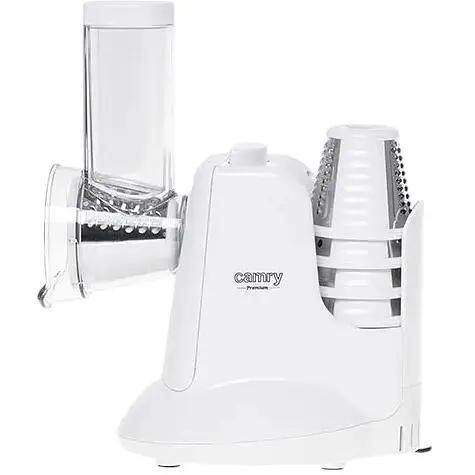 Овочерізка мультитерка електрична Camry CR 4816 з 5 насадками та компактним зберіганням - фото 3