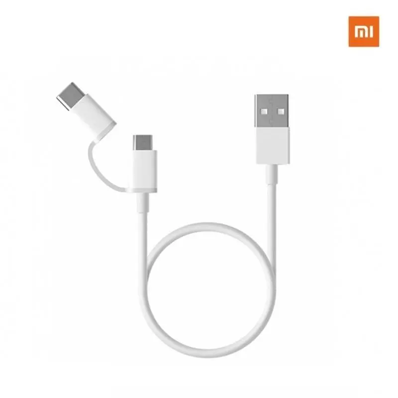 Кабель двойной Xiaomi Mi cable 2 в 1 мicro USB + Type-C SJV4082TY - фото 7