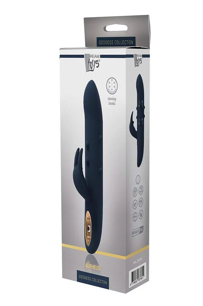 Вібратор-кролик Dreamtoys Goddess Collection Alpheus 23 см синій - фото 4