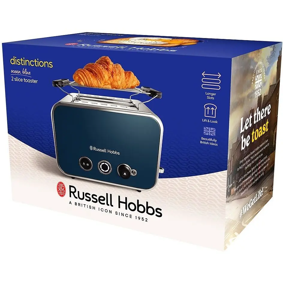Тостер Russell Hobbs Distinctions 2-Slice 1670 Вт синій (26431-56) - фото 5