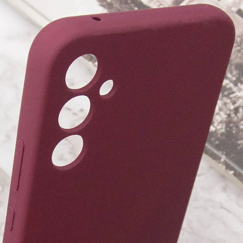 Чохол Silicone Cover Lakshmi Full Camera (AAA) для Samsung Galaxy S23 FE Бордовий / Plum - фото 6