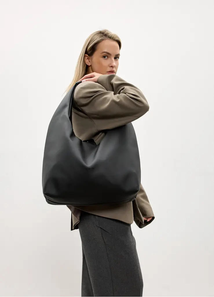 Сумка жіноча Sambag HOBO L чорний 34 х 37 х 16 см (53300001) - фото 3