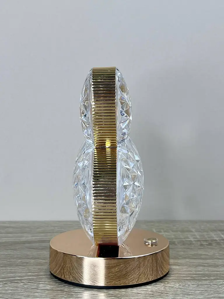 Дитяча LED-лампа нічник Bunny PC-8206 акумуляторна декоративна з кришталевим ефектом і сенсорним керуванням 3 режими - фото 5