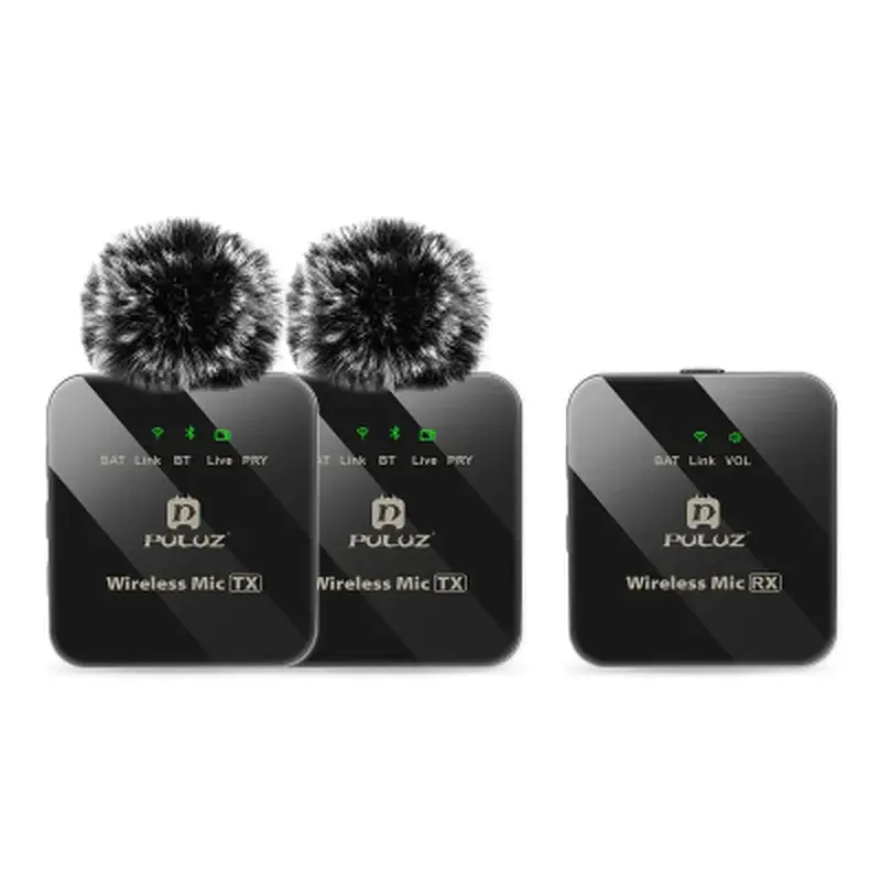 Мікрофон Puluz PULUZ 2 TX + 1 RX Wireless black (PU3154B)