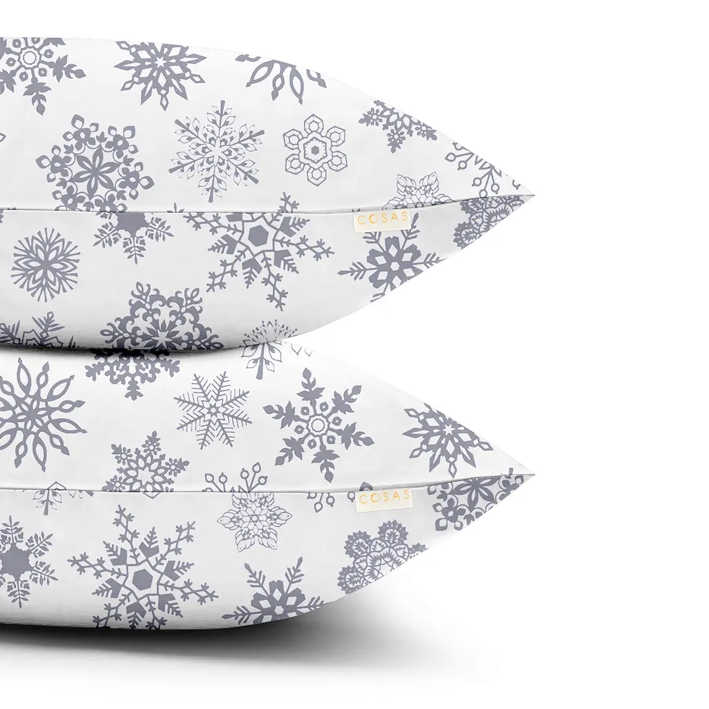 Наволочка фланель 50х70 SNOWFLAKES COSAS (4822052371695) - фото 2