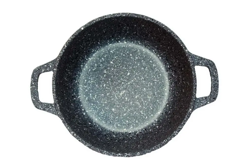 Каструля зі скляною антипригарною кришкою Biol 20 см 2л Granite Grey литої алюміній - фото 2