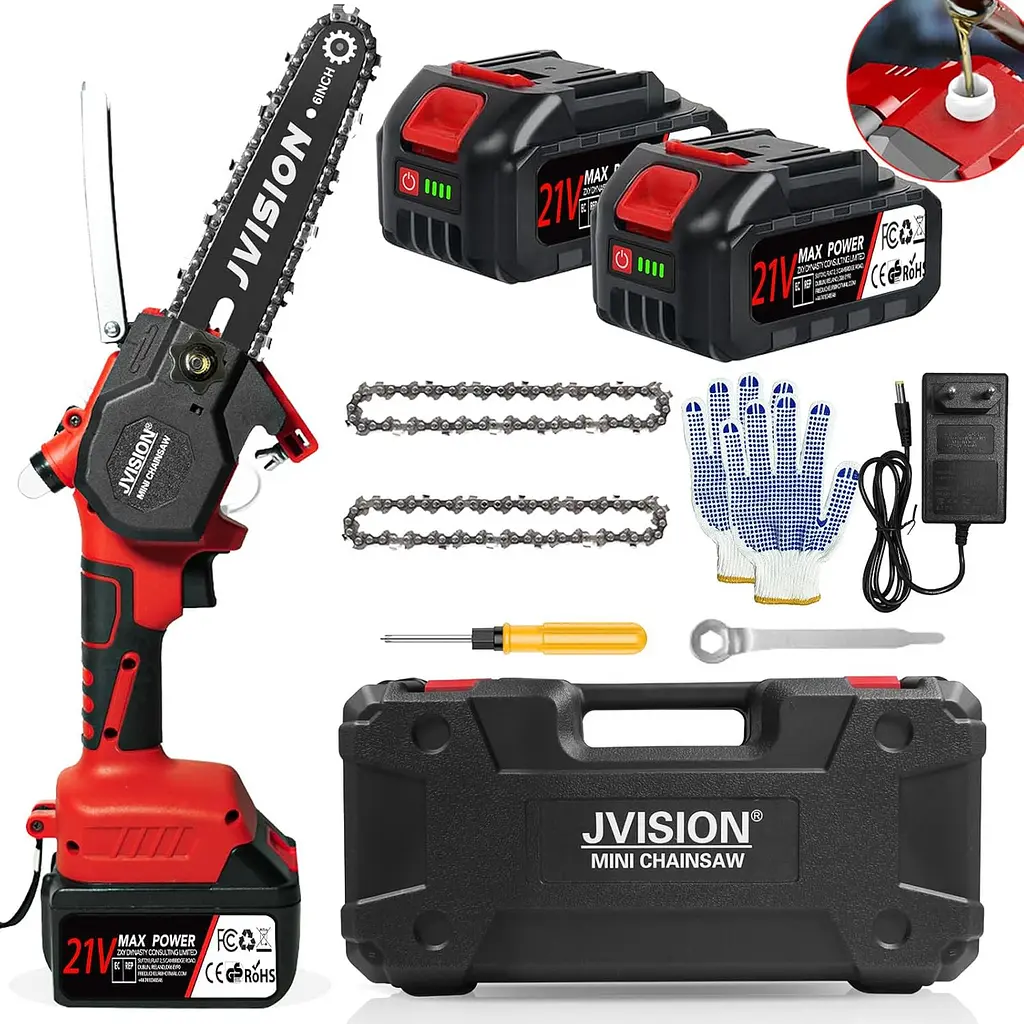 Акумуляторна ланцюгова пилка Jvision DLS-6 акумулятор 21V - фото 2