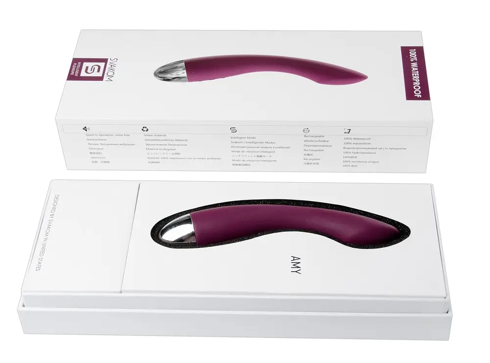 Вібратор Svakom Amy 17 см фіолетовий - фото 10