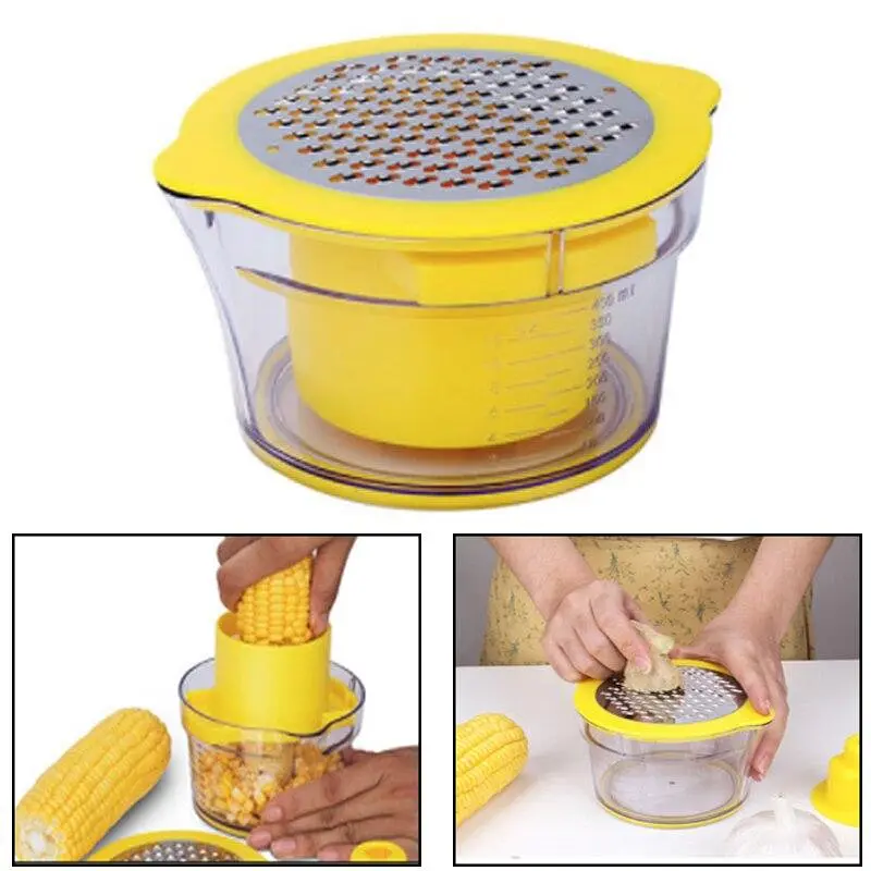 Терка з контейнером Corn Stripper з насадкою для очищення качанів кукурудзи - фото 5