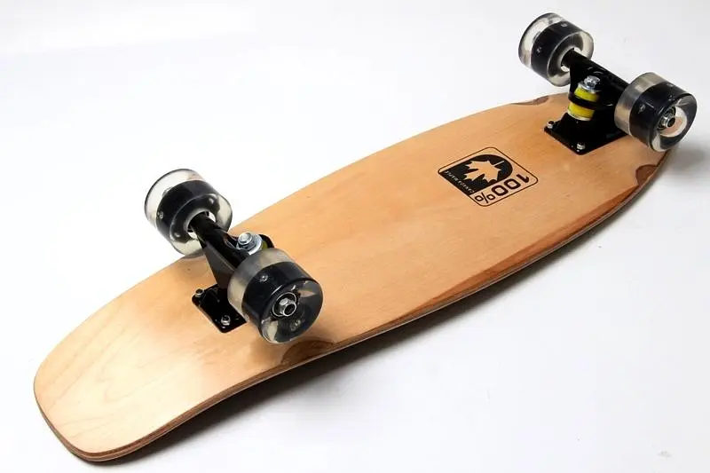 Пенні борд скейтборд 55 х 15 см ABEC-9 "Canada" чорні колеса, що світяться - фото 2