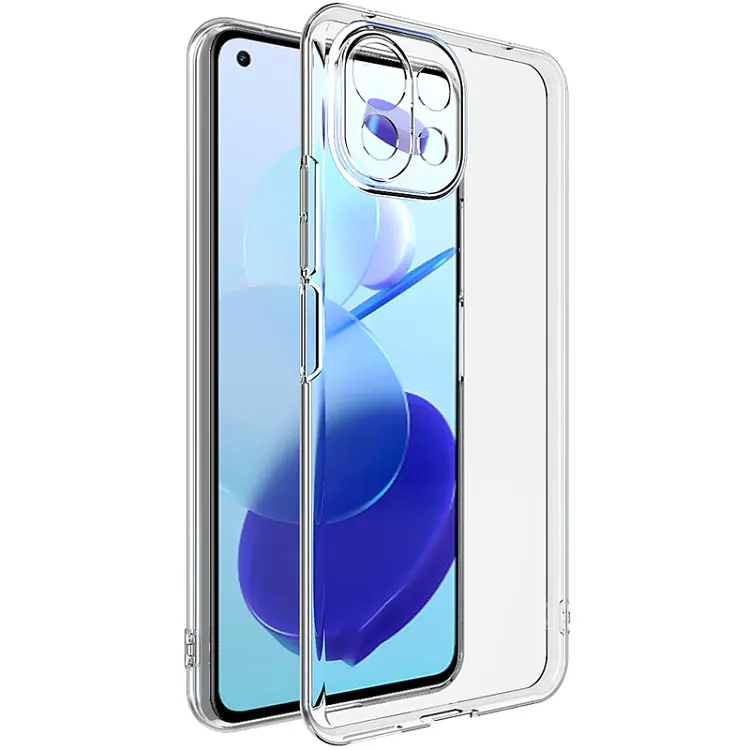 Чохол Silicone Case WS Protected Camera Xiaomi 11 Lite 5G NE/Mi 11 Lite Прозорий