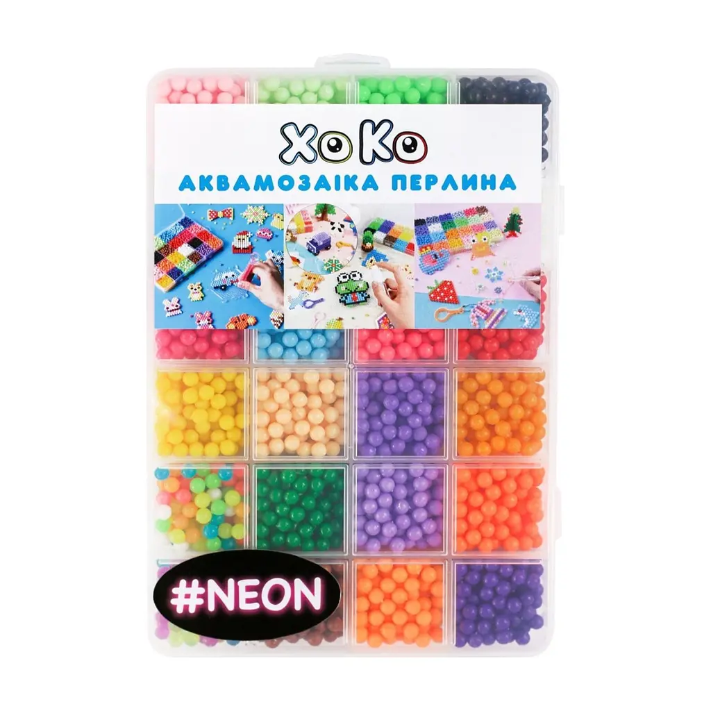Набір для творчості XoKo Аквамозаїка Перлина 3200 Neon (XK-PRL-32GD)