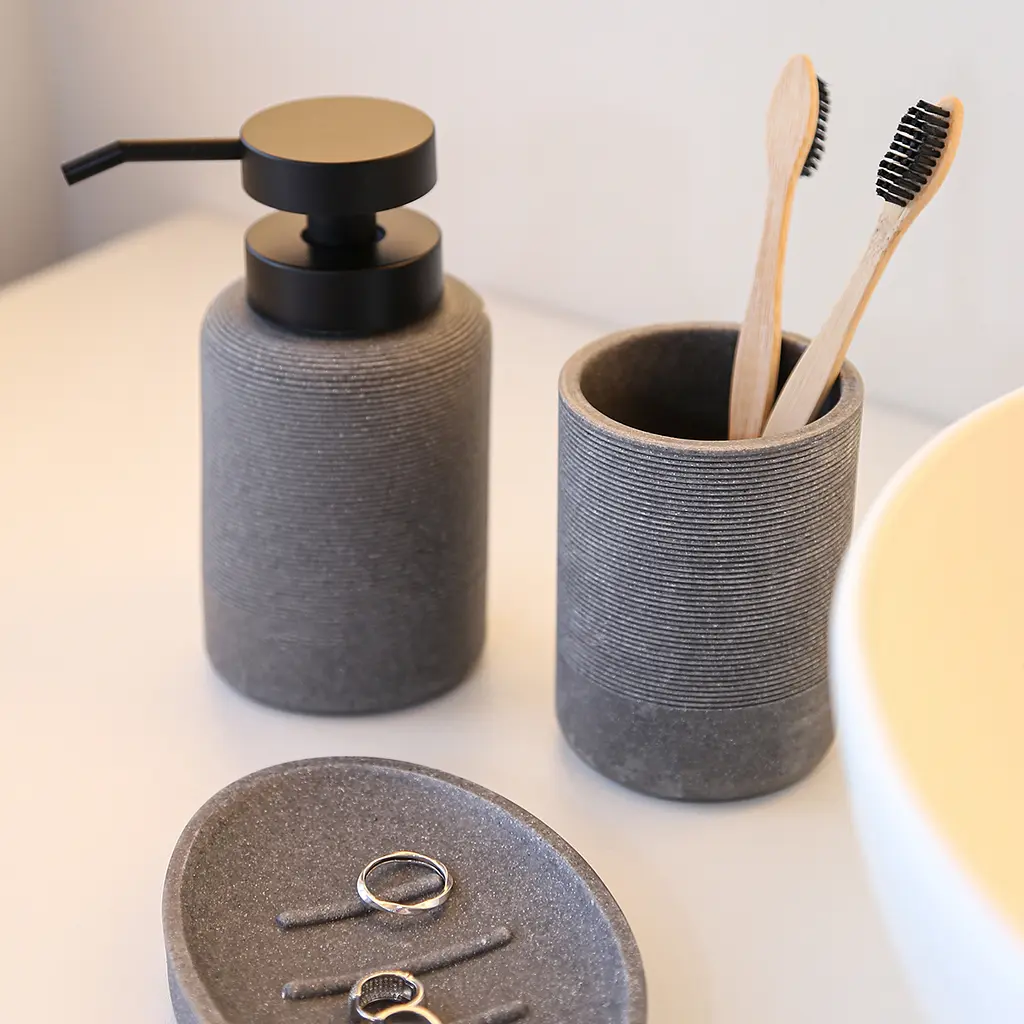 Комплект аксесуарів для санвузла МВМ My Home London сірий (MVM-MH-44 GRAY) - фото 15