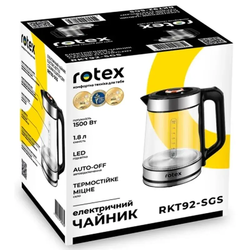 Електрочайник Rotex RKT92-SGS - фото 9