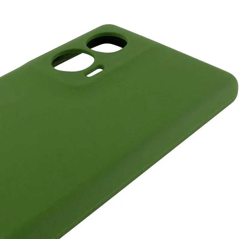 Чехол Silicone Cover Lakshmi Full Camera (AA) для Motorola Edge 50 Зеленый / Dark green - фото 4