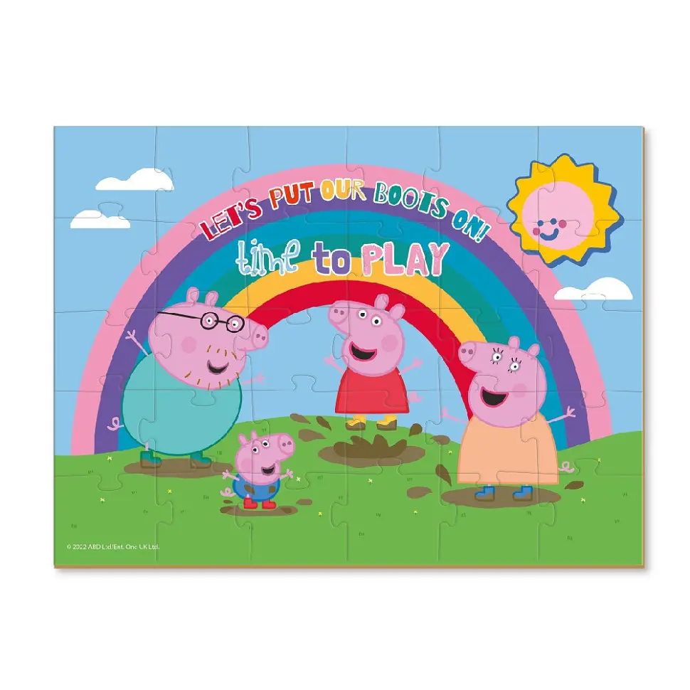 Дитячий пазл "Peppa Pig: Гра у калюжах" 200303, 30 елементів - фото 2