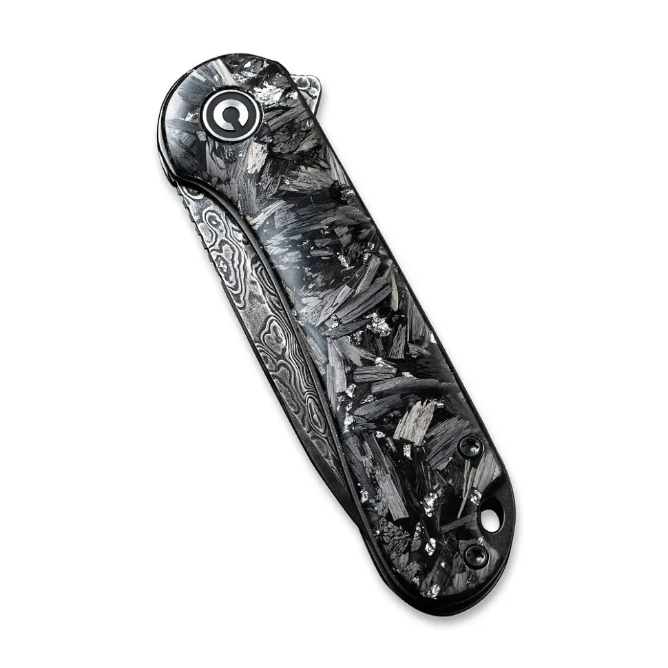 Ніж складаний кишеньковий Civivi Elementum, (7.5 см) Damascus/карбоновий Fiber - фото 5
